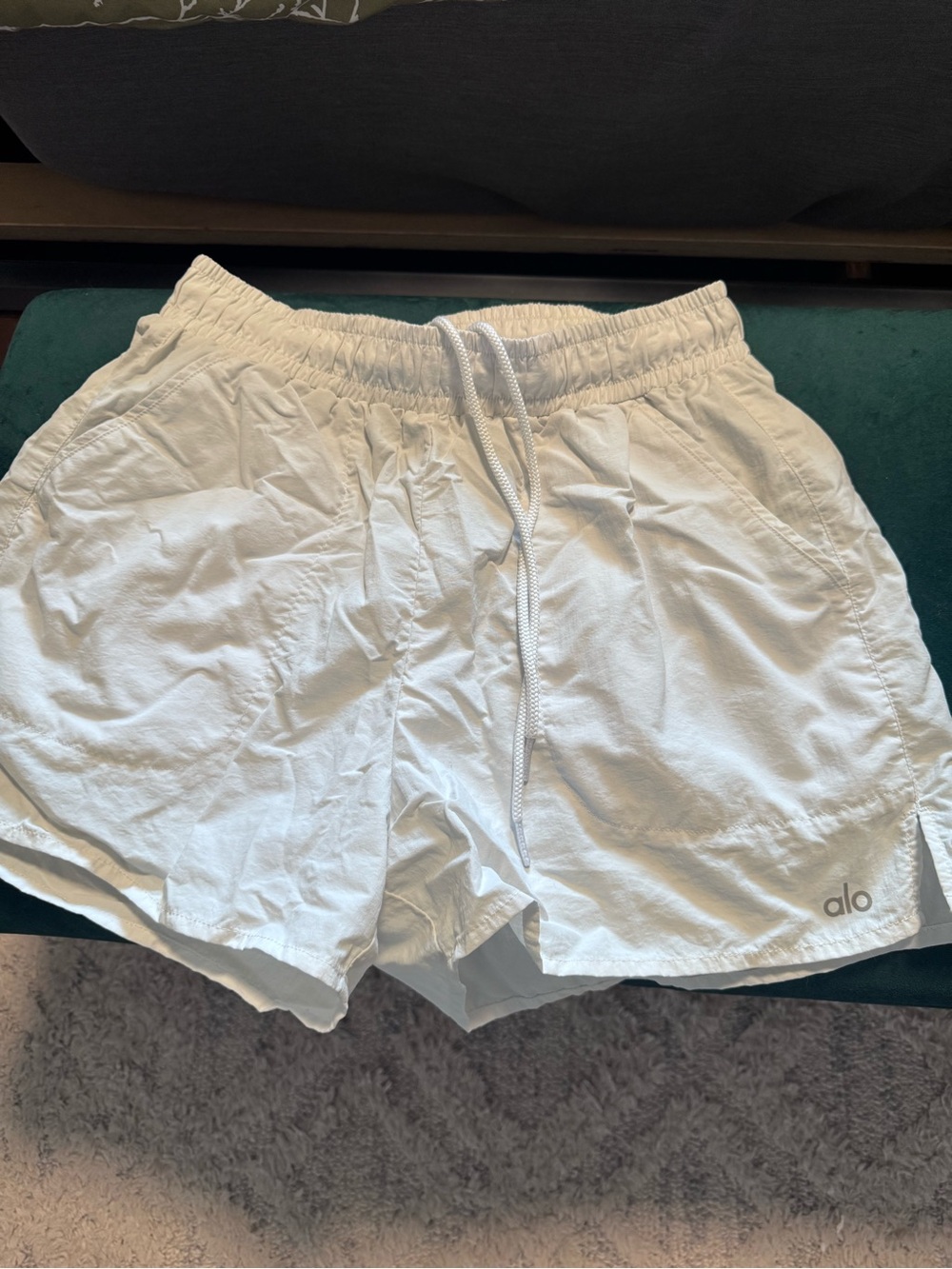 ALO Yoga Women's White Athletic Shorts